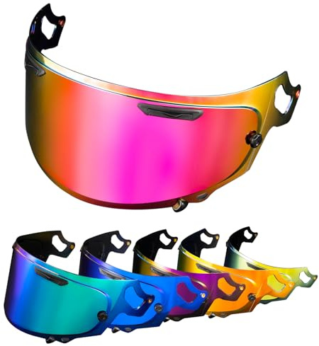 PSLER Helmvisier für ARAI VAS-V, Passend für RX-7V RX-7X Corsair-X XD Helme | Rosenrot motorradhelm ersatzvisier passend für Regent-X Defiant-X Quantum-X Signet-X Renegade-V Concept-X motorradhelme