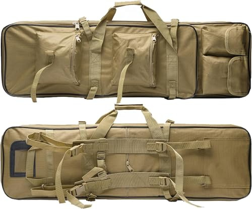 Taktisches Jagdgewehr,Waffenkoffer,Airsoft Range-Tasche,Waffentasche Outdoor Militär Schießen Scharfschützengewehr Carry Protection Rucksack Zur Aufbewahrung Von Schusswaffen Zubehör