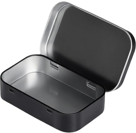 FIRSTXIU Organizadores de hierro retro con tapa abatible, solución de almacenamiento para el hogar, portátil, 2 piezas, caja organizadora de hierro