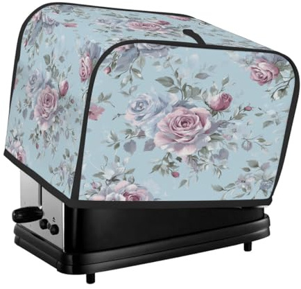 4 Slice Toaster Cover Beautiful Rose Pink Flowers Small Appliance Toaster Dust Cover Kitchen Gifts
