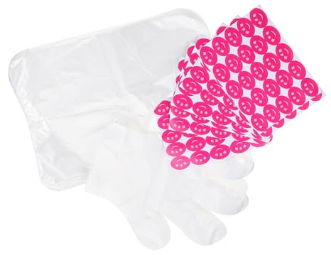 PAMINGONO Professionelle Fuß und Handpeeling Satz Einweg Fuß und Handüberzüge für Fußpflege Hauterweichung Transparent für Zuhause und Salon Zufälliger Stil