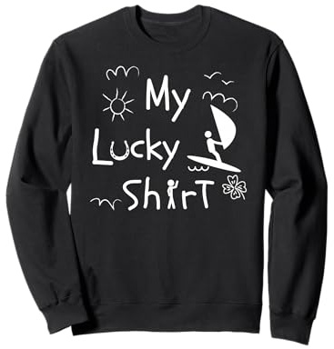 Windsurfing Segel Surfbrett Windsurfen lustiges Windsurf Sweatshirt