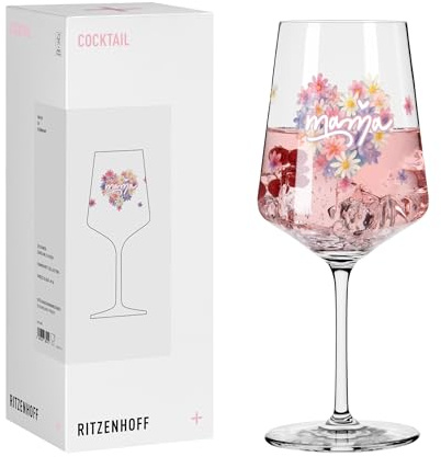 RITZENHOFF 8171026 Cocktailglas 540 ml, Sprüche von Theresa Kuhlmann – witziger Schriftzug mit charmantem Wortwitz – Made in Germany | Artikelnr. 8171026, 1 Cocktailglas 540 ml, Kristallglas, spülmaschinenfest