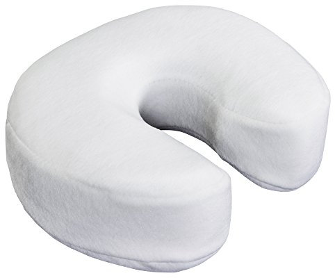 EARTHLITE Massage Memory Foam Cushion - Massage Table & Massage Chair Face Cradle Pillow w/ Washable Fleece Cover