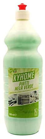 Detersivo piatti alla Mela Verde 1 litro Kyhome - Detergente specifico per il lavaggio manuale delle stoviglie