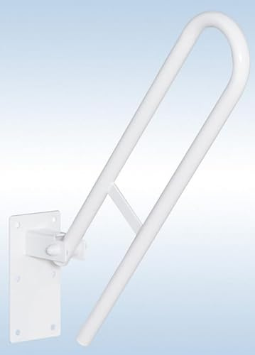 probath stödhandtag 50 cm vitt väggstödsgrepp fällbart handtag vägghandtag 500 mm