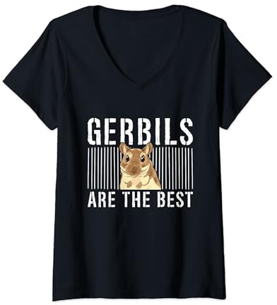 I gerbilli sono i migliori roditori per gli amanti dei topi Maglietta con Collo a V