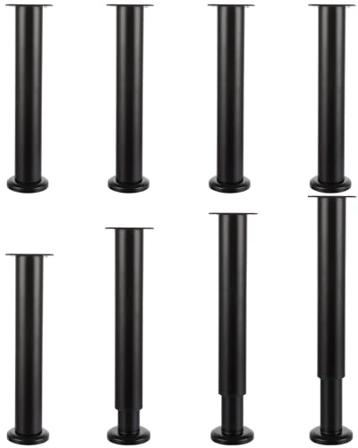 GBACHOOSE Lot de 8 Pieds de Meuble R├ęglables, 25-42 cm, M├ętal, pour Meuble, Table, Salle de Bain, Lit, Canap├ę