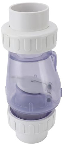 2-Zoll-Rückschlagventil, Transparentes Poolzubehör, Ersatz-Rückschlagventil, Verhindert Rückfluss durch Einfache Installation, für Pumpen- und Ventilmarken, Kunststoff- und