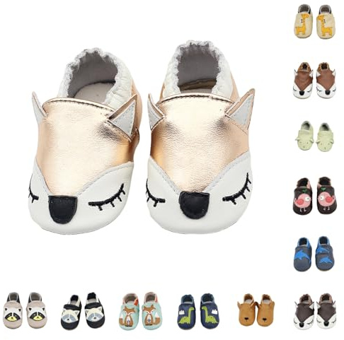 Nlaayong Chausson Cuir Bébé Chausson Bebe Chaussons Cuir Souple Fille Garçon Premiers Pas Mignon