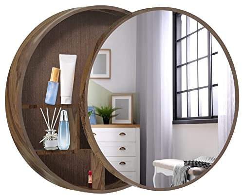 Skjutdörrsskåp för badrum med förvaring, medicinskåp i massivt trä för vardagsrumstion, modern design