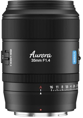 SIRUI Aurora 35mm F1.4 Full Frame Auto Focus Lens, Wide Angle Prime Lens for Z Mount Cameras Z6, Z7, Z8, Z9, Z5, Zf, Z fc, Black