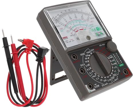 UKCOCO Multimetro Analogico Per Misurazione Tensione Resistenza Alta Precisione Design Portatile Selezione Manuale Funzionamento Intuitivo