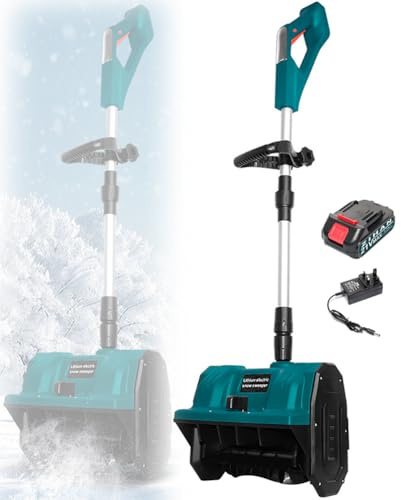 Pelle à Neige électrique, Poussoir à Neige électrique 1200 W, Poignée Réglable, Projection De Neige à 45 Degrés, Largeur De Déneigement De 32 Cm