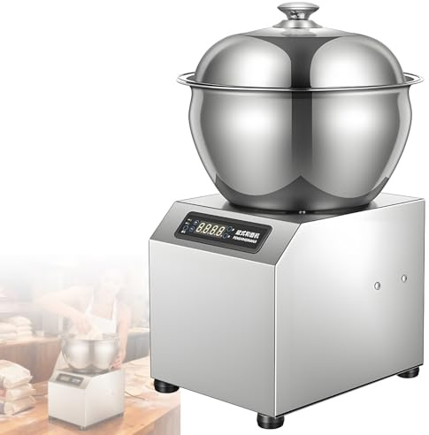 CGLYYDS Pétrin à Spirale Professionnel 5 Kg/8 Kg, 1800 W, avec Cuve en Acier Inoxydable, Machine à Pétrir à Spirale Robuste à Double Rotation pour Pâte à Pain Et à Pizza. 5Kg