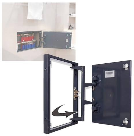 Osynlig åtkomstpanel dörrkit, touch-spärr verktyg väggskydd, metallinspektionslucka för ledningar, uppvärmning, rör, kabel, larm - 20 x 30 cm åtkomstlösning