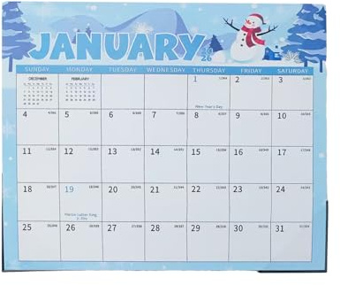 Kylskåpskalender 2026–2027 | Gäller från januari 2026 till juni 2027 – Månatlig kalender med magneter, för hem, studierum, kontor, skola, klassrum, familj, whiteboard, enkel organisering