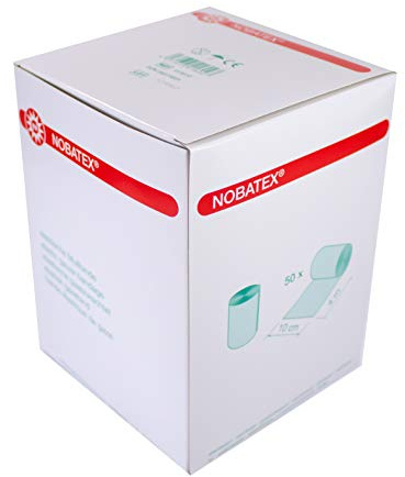Nobatex Bandes de Gaze Élastique 10 cm X 4 M 50 Pièce