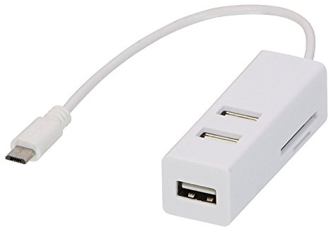 Lindy 42626 - Hub USB 2.0 OTG Micro-B & Card reader Micro SD e SD full size