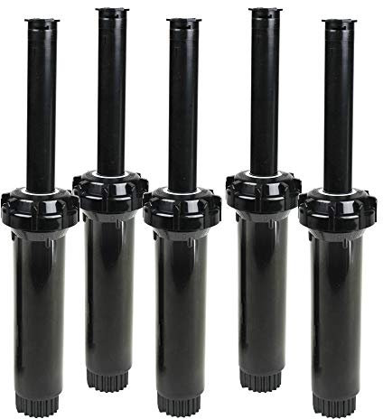 Toro Lot de 5 arroseurs 570 Series 10,2 cm 38,1 cm Demi buse Pop-Up Noir