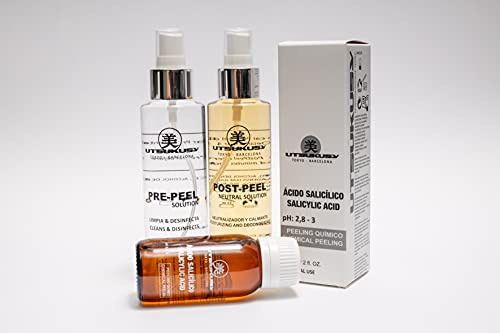 Salicylsäure-Peeling Set - Chemisches Fruchtsäurepeeling Set für professionelle Anwender von Utsukusy Cosmetics