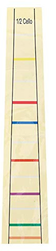 1/2 Cello Finger Position Marker Cello Griffbrett Aufkleber Cello Bund Aufkleber Etikettenaufkleber für Cello Übungsanfänger