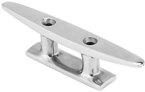 Marine Bootsstegklampen Bootsklampe, 4 Zoll Edelstahl Boot Festmacher Dock Deck Seilklampe für Marine Yacht