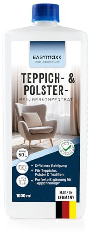 CLEANmaxx Teppich-Shampoo 1 x 1000 ml | Perfekte Kombination mit dem Hartboden- und Teppichreiniger PRO, auch für andere Wasch- und Teppichsauger geeignet | Spezialfleckenformel und Farbauffrischer