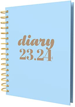 Collins Debden Scandi PW51M.57-2324 Schülerkalender 2023–24, A5, Tagesansicht, Mitte Jahr, Schule, College oder Universität, August 2023 bis August 2024, Blau