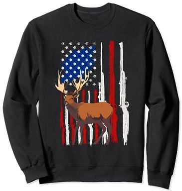 Jäger Hirsch Elch Bock jagen Elkaholic Sweatshirt