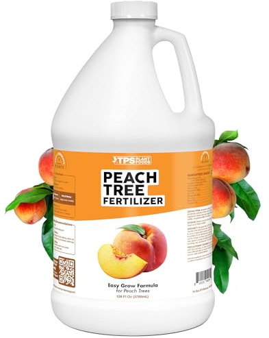 Peach Tree Fertilizer – Liquid Peach Tree Plant Food for Healthy Growth & Fruit Production, 1 Gallon