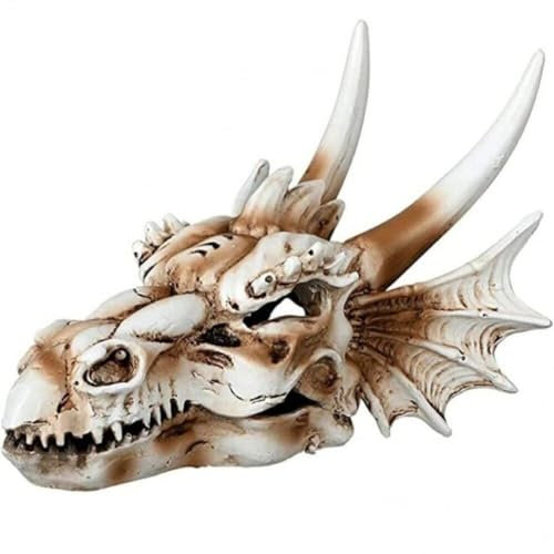 Aquariumdekoration Künstlicher Skelett Drachen Kopf Ornament Fischtank Dekorationen Aquarium Ornament Fischtank Accessoires