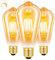 SCNNC Bombillas LED Vintage E27 ST64 6W Regulable, Bombilla Filamento LED E27 Blanco Cálido 2700K, Retro Vintage E27 Equivalente a 60W, Bombilla LED E27 Vintage Edison para Hogar Café Bar, 3 Piezas