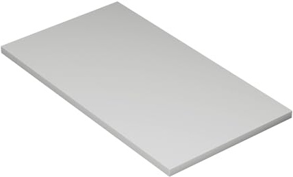 KESSLER PRO Tischplatte, Spanplatte, 25mm, verstärkte Kante Grau 90x50 cm
