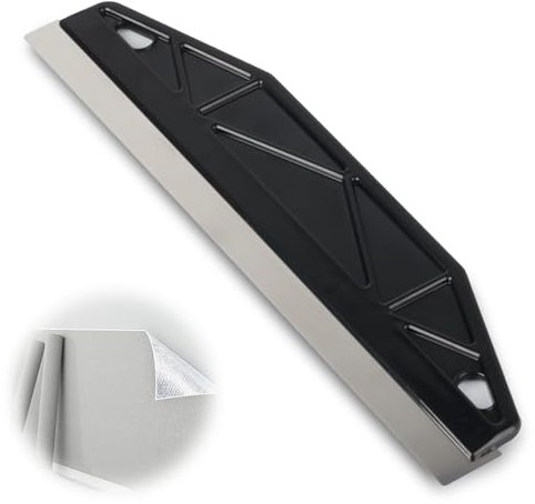 12 Paint Trim Guard, 1PCS Cutting in Tools for Painting, Stainless Steel Paint Shield for Cutting in, Skirting Board Painting Tool for Removing Wallpaper Paint, Repairing Drywall