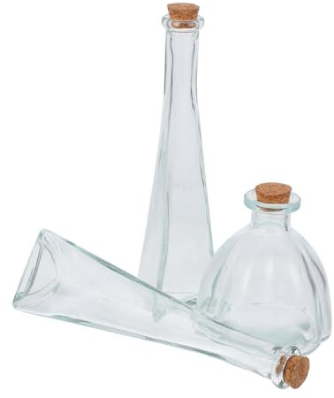 MAGICLULU Juego De Botellas De Arena Para Bodas 3 Botellas Pequeñas Con Corcho Tarro De Recuerdo Decorativo