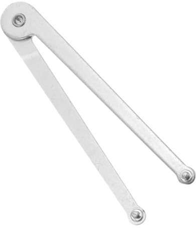 WHAMVOX Adjustable Spanner Wrench with Steel Construction for Angle Grinder and Silver Finish Featuring Adjustable Jaw Compatible with Multiple Models in Maintenance and Repair