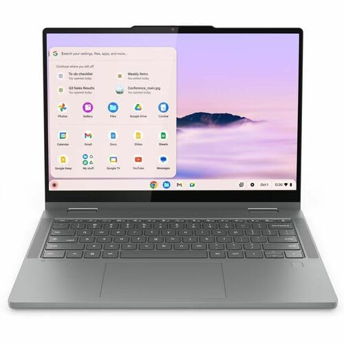 Lenovo Chromebook Plus 14IRU10 83LL001VUS 14 Touchscreen Convertible 2 in 1 Chromebook - WUXGA - 60 Hz - Intel Core 5 1st Gen 120U - 8 GB - 128 GB Flash Memory - English Keyboard - Luna Gray - Intel