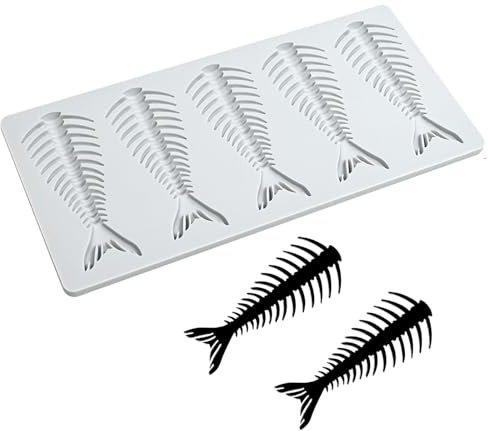Foglie Forma Torta Stampo in Silicone, Tappetino in Pizzo di Silicone, Stampo per Torta Pesce per Pasta Zucchero, Burro, Fondente, Sapone, Decorazione per Piatto Piano, Argilla