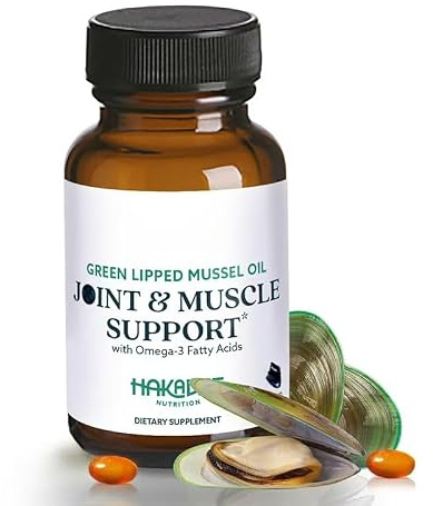 Green Lipped Mussel Oil Capsules for Joint and Muscle Support | Green Lipped Mussel Supplement for Comfort, Flexibility & Recovery