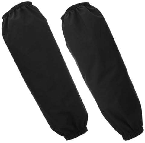 Kichvoe 2pcs Waterproof Oversleeves for Cooking and Household Cleaning, Black Water-proof Cloth Arm Sleeves to Protect Clothes and Prevent Oil Stains, for Gardening Work