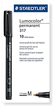 STAEDTLER Lumocolor 317 Permanent Marker – Orange, 10 Stück, M