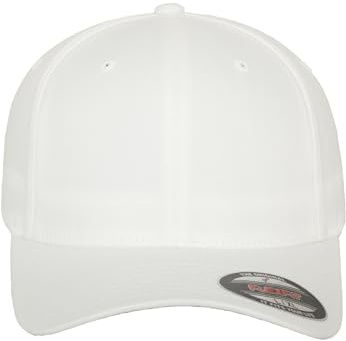 Flexfit Unisex Cap Wooly Combed, Unisex Baseballkappe, XXL, White