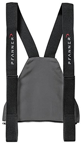 Pfanner Zip-Latz für Schnittschutzhosen mit Nierenschutz, Farbe:grau, Größe:2