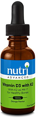 Metagenics Vitamin D3 with K2 Liquid Drops - Bone Health & Immunity - Orange, 30ml