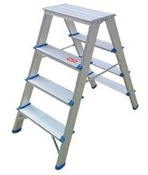 Scaletta Doppia In Alluminio 4 Gradini Valex