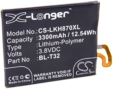 vhbw 1x Akku kompatibel mit LG AS998 | AS993, G6 TD-LTE, G6, G600K, H872, H871, H870DS, H870 Handy Smartphone Telefon (3300 mAh, 3,8 V, Li-Polymer)