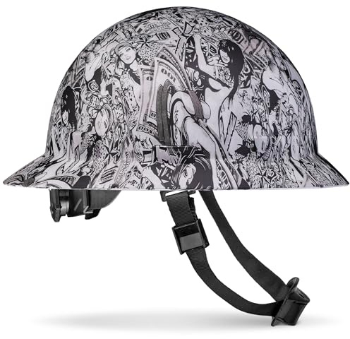 ACERPAL Vollrandiger Pyramex-Schutzhelm, leistungsstarke Sicherheit im Leoparden-Design 6pt Lady Luck
