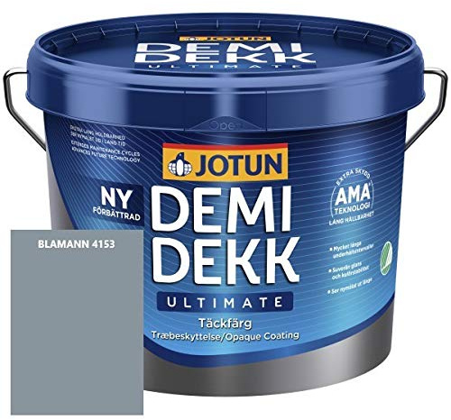 JOTUN DEMIDEKK ULTIMATE Täckfärg Holz-Farbe | Wetterschutz | Holzschutz | Absolute Premium-Qualität | 3 Liter BLAMANN 4153