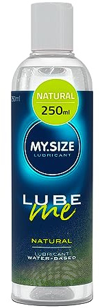 MY.SIZE Lube Me Premium Gleitgel Natural 250 ml I Gleitmittel natürlich & geruchsneutral I Lubricant Gel für Toys & Latexkondome geeignet I water based